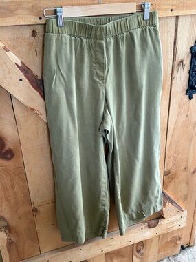 J. Jill Olive Green Pull-On Capris